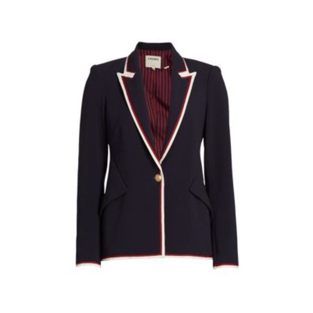 L'Agence Chamberlain Trim Single-Breasted Blazer Size 10 New with Tags - Picture 3 of 9